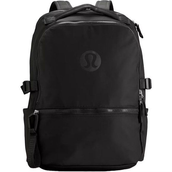 Lululemon New Crew Backpack 22L | Black 22L Lululemon Logo Backpack - Picture 3 of 14
